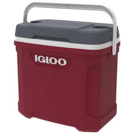 IGLOO Cooler, 30qt., Gray, Plastic 50334