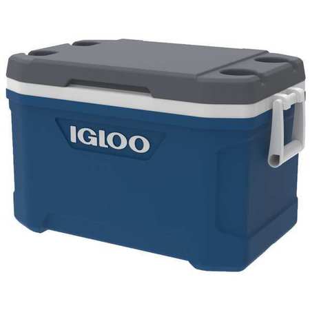 Igloo Cooler, 52qt., Gray, Plastic 50338