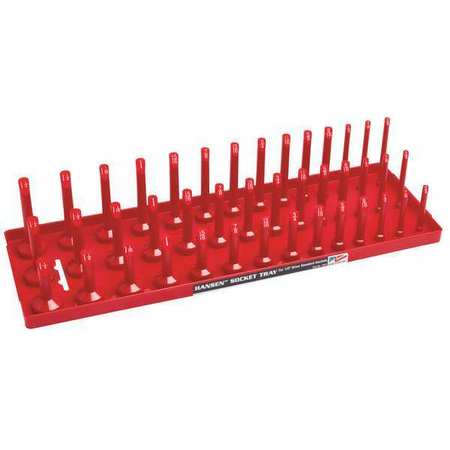 Hansen Socket Tray, Red, Plastic 12013