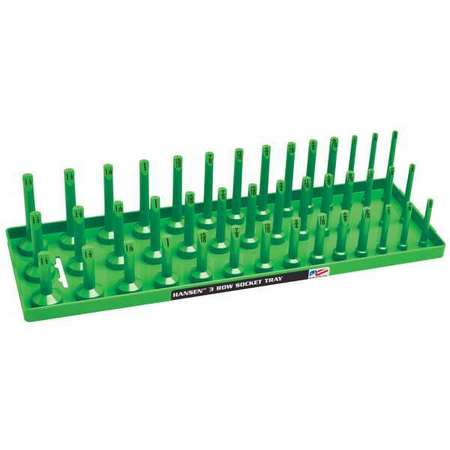 HANSEN Socket Tray, Green, Plastic 12033