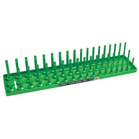 HANSEN Socket Tray, Green, Plastic 12043