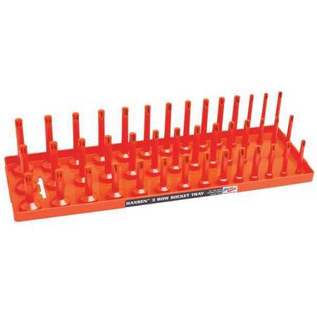 HANSEN Socket Tray, Orange, Plastic 12053