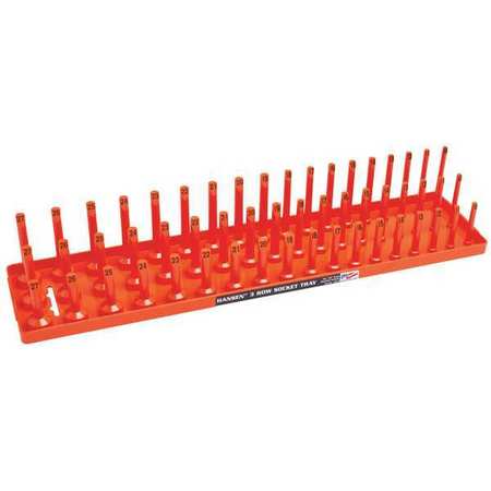 HANSEN Socket Tray, Orange, Plastic 12063