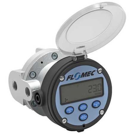 FLOMEC Electronic Flowmeter, 1/2", FNPT, 2.68" L OM015A001-822R5G