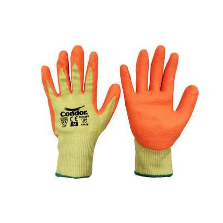 CONDOR Cut-Resistant Gloves, Nitrile, L/9, PR 61CV51
