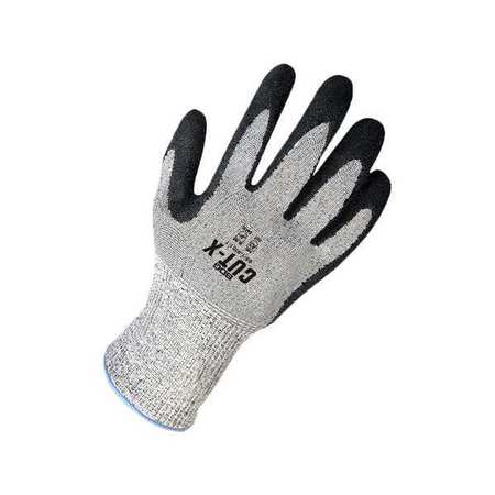 BDG Grey Seamless Knit HPPE w/ Black Crinkle Latex Palm, Size X2L (11) 99-1-9701-11