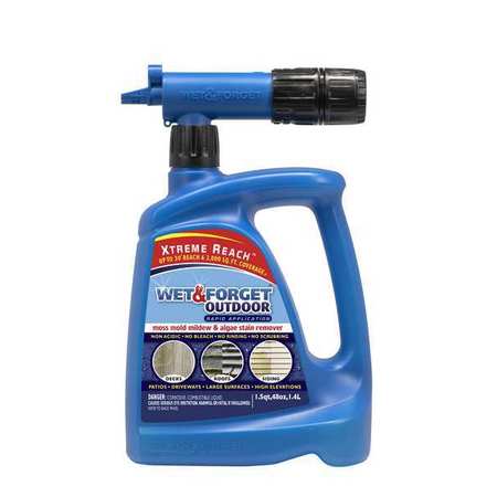 Wet & Forget Mold and Mildew Remover, 48 oz, 8 pH 805048
