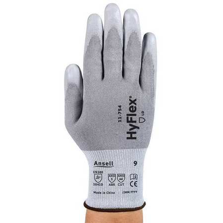 ANSELL Cut Resistant Gloves, A4, Gray 8, PR 11-754