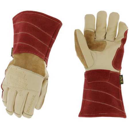 Mechanix Wear Welding Gloves, Tan/Red, 10, PR WS-FLX-010