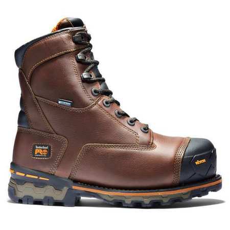 TIMBERLAND PRO Size 12 Men's 8 in Work Boot Composite Work Boot, Brown TB089646214