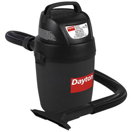 Dayton Portable Wet/Dry Vacuum, 2 gal, 600 W 61HV76