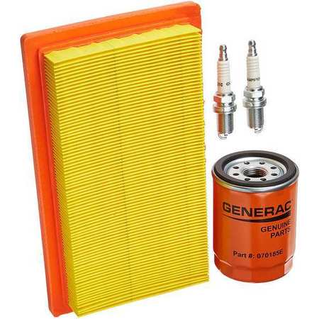 Generac Generator Maintenance 999cc Kit, (2) Spark Plugs/Air Filter/Chamois/Oil Filter/Oil Funnel 6485