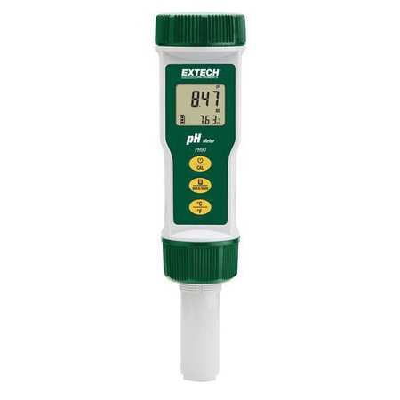 EXTECH Water Quality Meter, IP57, 0.01 pH PH90