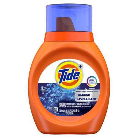 Tide High Efficiency Laundry Detergent, 25 oz Jug, Liquid, Original, Blue, 6 PK 37373