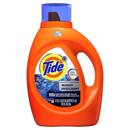 Tide High Efficiency Laundry Detergent, 92 oz Jug, Liquid, Original, Blue, 4 PK 87549