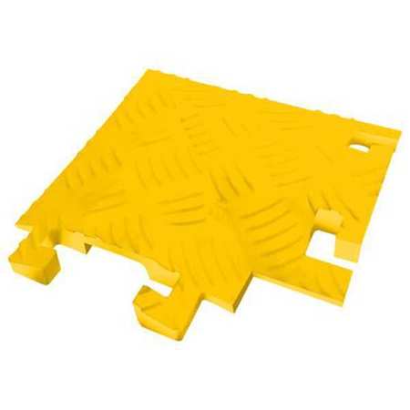 FASTLANE Cable Protector, 1 Channel, 2-3/4"W, Yellow FL90RT1X4-Y