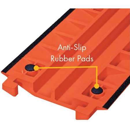 FASTLANE Anti-Slip Rubber Pad, 3/8ft L, 2-3/4"W, Blk CPRPKIT.75-18