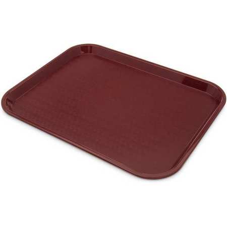 CARLISLE FOODSERVICE Cafeteria Tray, 18 in L, Burgundy CT141861