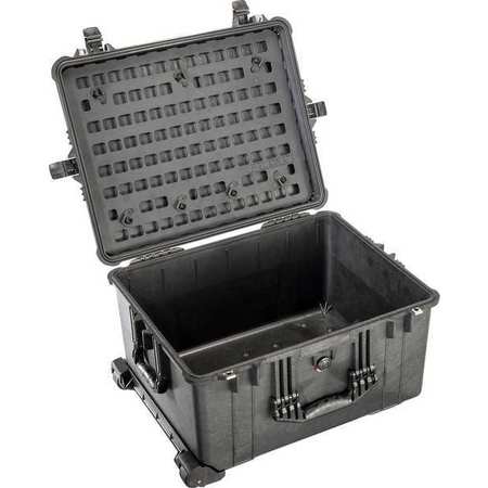 Pelican Black MOLLE Panel, Black, Plastic, 10 in 016100-5200-110