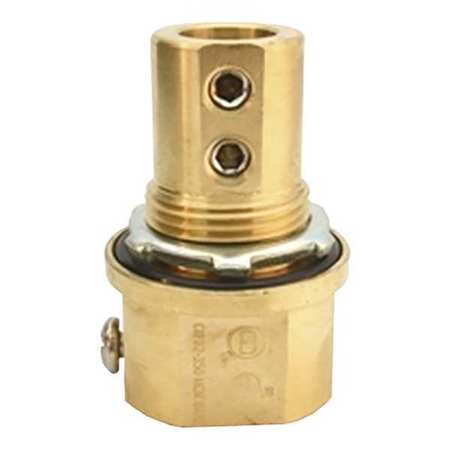 BRIDGEPORT FITTINGS Grounding Lug Hubs, Brass, 1" Trade Size MCH-100