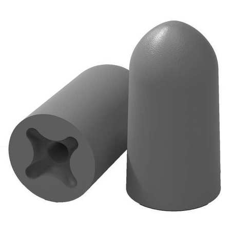 HEXARMOR accuFit Disposable Foam Ear Plugs, Tapered Shape, 33 dB, Gray, 200 PK 18-12001