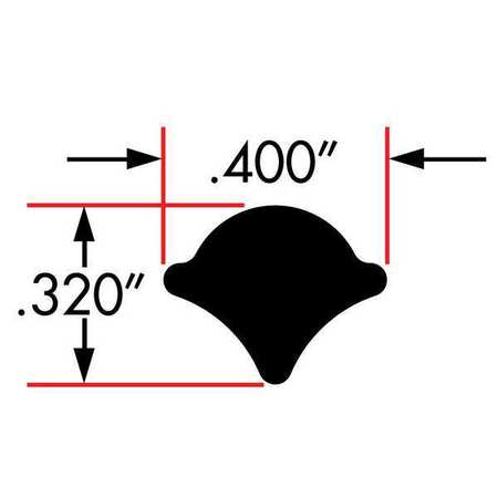 FAIRCHILD Window Locking Gasket, , , EPDM 0479-50