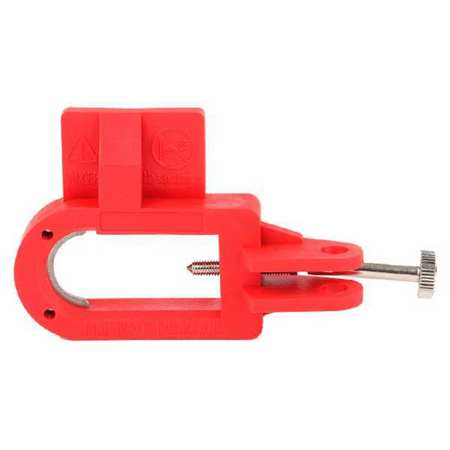 ZING Circuit Breaker Lockout, Red, 4-1/2" L 7803