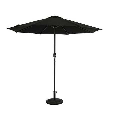 ISLAND UMBRELLA OCTAGON AUTO TILT UMBRELLA BLACK NU6843