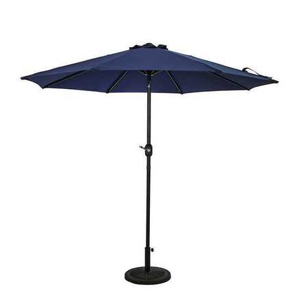 Island Umbrella OCTAGON AUTO-TILT UMBRELLA NAVY BLUE NU6845