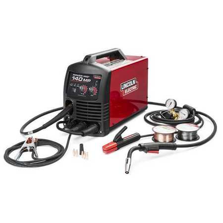 Lincoln Electric Multiprocess Welder, Power MIG 140MP, Single-Phase, 120V AC K4498-1