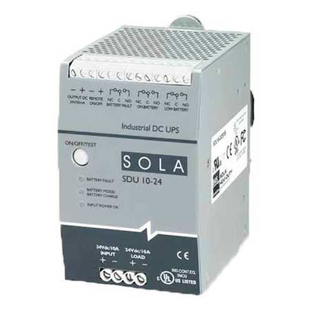 SOLAHD UPS System, 240 VA, 0 Outlets, DIN Rail/Chassis, Out: 22.5V DC , In:22.5V DC SDU1024B