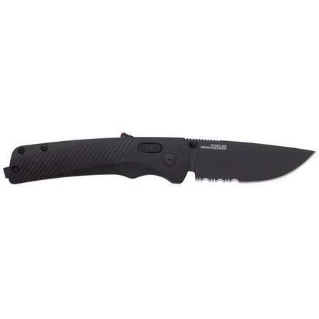 SOG Folding Knives, Blackout, Steel, Serrated 11-18-02-41