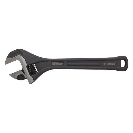 Dewalt Adjustable Wrench, 12", Steel DWHT80269