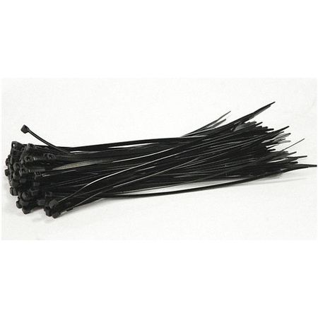 JAYDEE BOEN Cable Ties, Black, Nylon, 11", PK500 ZT-0011