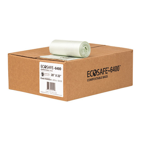 Ecosafe-6400 7 gal Trash Bags, 22 in x 20 in, 600 PK HB2022-6
