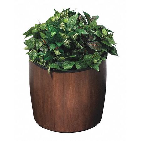 COMMERCIAL ZONE PRODUCTS Elmwood 10 gal., Planter, Espresso 756345