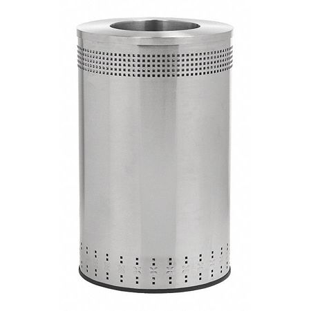 COMMERCIAL ZONE PRODUCTS 45 gal Recycling Bin, Silver, Stainless Steel 782329