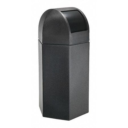 COMMERCIAL ZONE PRODUCTS 50 gal Trash Can, Black 73760199