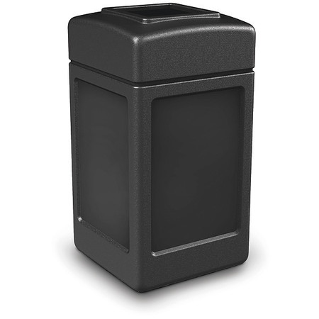 COMMERCIAL ZONE PRODUCTS 42 gal Square Trash Can, Black 732101