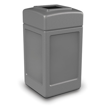 Commercial Zone 737103 30-Gallon Hex Waste Container - Gray