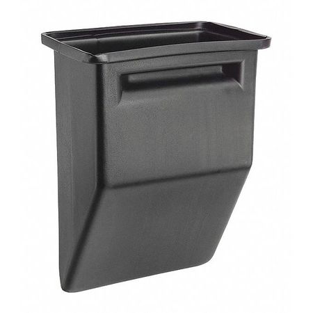 Commercial Zone Products 2 gal Rectangular Trash Can, Black, Polyethylene 7505014