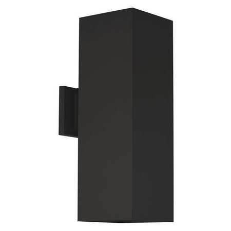 PROGRESS LIGHTING Up/Down LED Square Cylinder, 6", Black P5644-31-30K