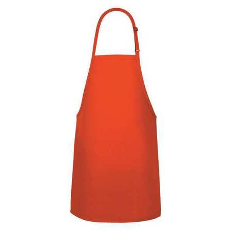 FAME FABRICS Bib Apron, No Pocket, F33L, Orange 82621