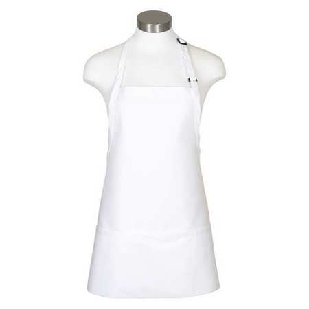 Fame Fabrics Apron, 3-Pocket Bib, F10, White 18155