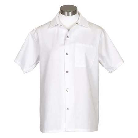 FAME FABRICS Cook Shirt, White, C25, LG 81165