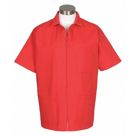 FAME FABRICS Smock, Zipper, Red, K74, 5XL 82603