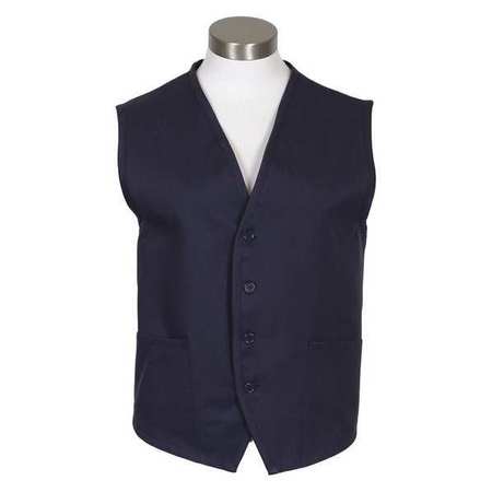 FAME FABRICS Vest, 2 Pocket, Navy, V65, LG 23301