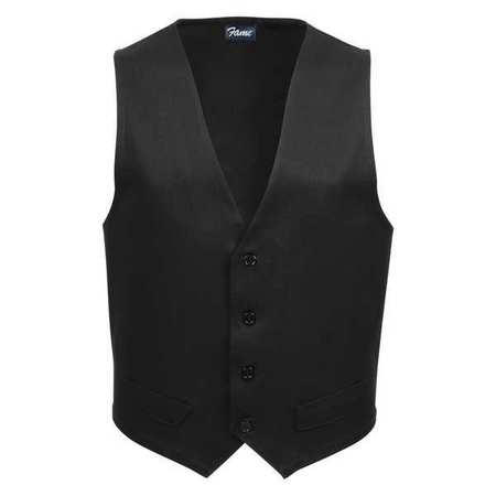FAME FABRICS Fitted Vest, Male, Black, V41, XL 23338