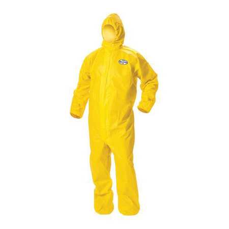 KLEENGUARD Coveralls, 10 PK, Yellow, KleenGuard(TM) A71, Zipper 46772