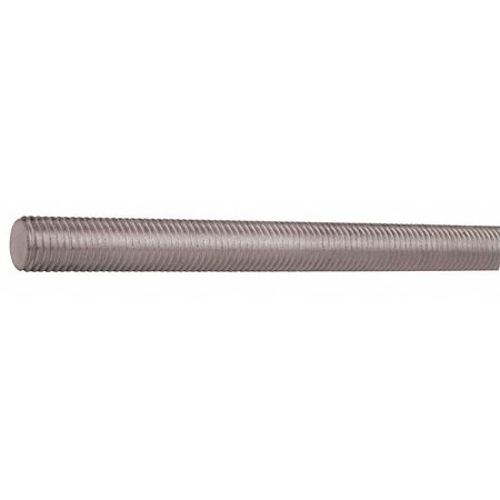 All America Threaded Products Threaded Rod, M3-0.50, Stainless Steel, Plain Finish 36517